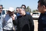 ببینید| تداوم  ساخت پل کمربندی سوسنگرد در مسیر تردد زوار اربعین حسینی منتهی به مرز چزابه (طریق الحسین)