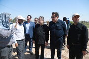 ببینید| تداوم  ساخت پل کمربندی سوسنگرد در مسیر تردد زوار اربعین حسینی منتهی به مرز چزابه (طریق الحسین)