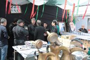 موکب سازمان بنادر و دریانوردی پذیرای زوار و وداع‌کنندگان با رهبر شهید انقلاب