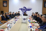 ببینید| جلسه قرارگاه حمل و نقل هوایی ستاد تشییع رهبر شهید انقلاب با حضور وزیر راه و شهرسازی