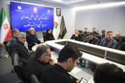 ببینید| حضور وزیر راه و شهرسازی در قرارگاه مرکزی حمل ونقل جاده ای و مدیریت راه‌های کشور