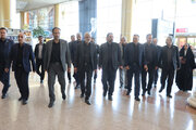 ببینید | جلسه هماهنگی خدمت‌رسانی به زائران شرکت‌کننده در مراسم تشییع پیکر رهبر شهید (ره) با حضور معاون برنامه‌ریزی و مدیریت منابع وزارت راه و شهرسازی، سرپرست شرکت فرودگاه‌ها و ناوبری هوایی ایران، معاون حمل‌ونقل سازمان راهداری و حمل‌ونقل جاده‌ای کشور، معاون مسافری شرکت راه‌آهن جمهوری اسلامی ایران