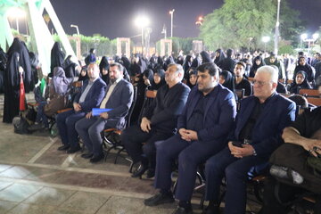 حضور سرپرست اداره کل رهداری و حمل و نقل جاده ای خوزستان در مراسم معنوی بدرقه کاروان‌های اعزامی استان، شرکت‌کنندگان در مراسم تشییع و تدفین «رهبر شهید امت»