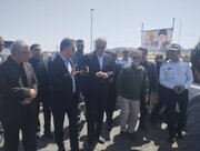 ببینید | بازدید استاندار سیستان و بلوچستان به همراه مدیر کل راهداری و حمل و نقل جاده ای از اعزام زائرین با ناوگان حمل و نقل مسافری جهت شرکت در مراسم تشییع رهبر شهید امت در مشهد مقدس
