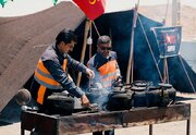 برپایی موکب خدمت‌رسانی به عزاداران مراسم تشییع قائد شهید امت در محورهای خراسان جنوبی