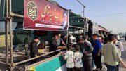 برپایی موکب شهید توکلی اداره‌کل راه و شهرسازی استان قزوین در مسیر بدرقه رهبر شهید