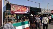 برپایی موکب شهید توکلی اداره‌کل راه و شهرسازی استان قزوین در مسیر بدرقه رهبر شهید