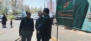 ببینید | برپایی موکب شورای هماهنگی راه و شهرسازی استان البرز به مناسبت تشییع پیکر رهبر شهید ایران