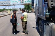 ببینید | نظارت بر تردد ناوگان حمل و نقل عمومی در محور قدیم قزوین - رشت توسط راهداران کوهین در استان قزوین