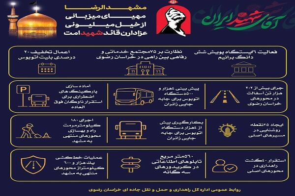 اطلاع نگاشت | مشهدالرضا؛ مهیای میزبانی از خیل میلیونی عزاداران قائد شهید امت