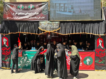 ببینید | حضور گسترده بنیاد مسکن خراسان رضوی در موکب خدمت‌رسانی مراسم وداع و تشییع رهبر شهید انقلاب اسلامی