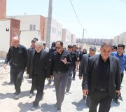 ببینید | بازدید استاندار البرز از پروژه نهضت ملی مسکن ماهدشت
