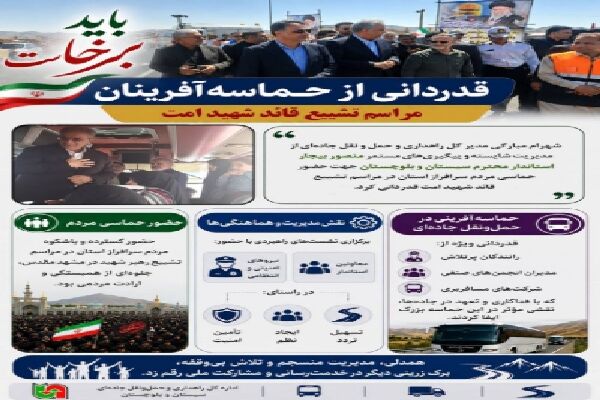 اطلاع نگاشت | قدردانی از حماسه آفرینان سیستان و بلوچستان در مراسم تشییع قائد شهید امت