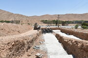 عملیات اجرایی تقاطع غیرهمسطح بیمارستان خرداد مهدیشهر استان سمنان