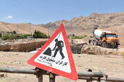 عملیات اجرایی تقاطع غیرهمسطح بیمارستان خرداد مهدیشهر استان سمنان