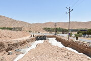 عملیات اجرایی تقاطع غیرهمسطح بیمارستان خرداد مهدیشهر استان سمنان