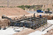 عملیات اجرایی تقاطع غیرهمسطح بیمارستان خرداد مهدیشهر استان سمنان