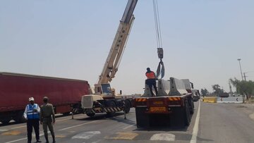 استقرار ۳۰ نیوجرسی در محور کهورستان - لار برای ارتقای ایمنی تردد