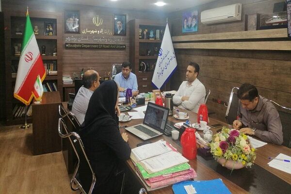 برگزاری نهمین نشست هیئت نمایندگی اداره کل راه و شهرسازی استان بوشهر با محوریت تعیین ارزش بهای اراضی
