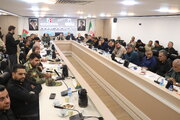 برگزاری جلسه ستاد اربعین حسینی(ع) استان خوزستان با حضور قائم‌مقام وزیر کشور و دبیر ستاد مرکزی اربعین حسینی در پایانه مرزی چذابه