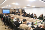 برگزاری جلسه ستاد اربعین حسینی(ع) استان خوزستان با حضور قائم‌مقام وزیر کشور و دبیر ستاد مرکزی اربعین حسینی در پایانه مرزی چذابه