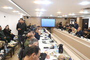 برگزاری جلسه ستاد اربعین حسینی(ع) استان خوزستان با حضور قائم‌مقام وزیر کشور و دبیر ستاد مرکزی اربعین حسینی در پایانه مرزی چذابه
