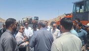 ببینید| بازدید استاندار به همراه جمعی از مسئولان سیستان و بلوچستان از عملیات ساخت بزرگراه زاهدان- خاش