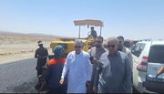 ببینید| بازدید استاندار به همراه جمعی از مسئولان سیستان و بلوچستان از عملیات ساخت بزرگراه زاهدان- خاش