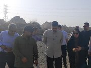 بازدید فرزانه صادق وزیر راه و شهرسازی از پل آسیب دیده در حملات و تجاوز دشمن آمریکایی به زیر ساخت های جاده‌ای محور مواصلاتی بندرعباس -رودان