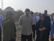 بازدید فرزانه صادق وزیر راه و شهرسازی از پل آسیب دیده در حملات و تجاوز دشمن آمریکایی به زیر ساخت های جاده‌ای محور مواصلاتی بندرعباس -رودان
