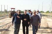 ببینید| بازدید مدیرکل راه و شهرسازی و معاون استاندار خوزستان از پل کنار گذر سوسنگرد در مسیر تردد زوار اربعین حسینی
