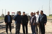 ببینید| بازدید مدیرکل راه و شهرسازی و معاون استاندار خوزستان از پل کنار گذر سوسنگرد در مسیر تردد زوار اربعین حسینی