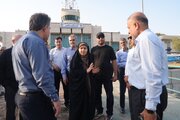 بازدید وزیر راه و شهرسازی از بندر شهید باهنر