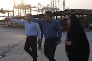 بازدید وزیر راه و شهرسازی از بندر شهید رجایی