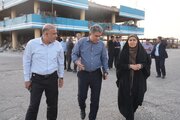 بازدید میدانی وزیر راه و شهرسازی از زیرساخت‌های آسیب‌دیده بندر شهید رجایی