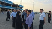بازدید فرزانه صادق وزیر راه و شهرسازی از بندر شهید باهنر استان هرمزگان