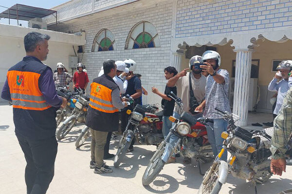ایمن‌سازی جاده‌ها و موتورسواران شهرستان پارسیان هرمزگان