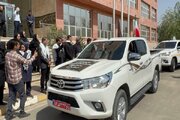 ببینید | آیین بدرقه خادمان اربعین حسینی اداره کل راهداری و حمل‌ونقل جاده‌ای استان البرز به پایانه مرزی مهران با حضور مدیرکل راهداری و حمل‌ونقل جاده‌ای استان البرز