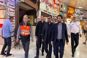 ببینید | بازدید معاون حقوق عامه دادستانی استان البرز بهمراه مدیرکل و معاون حمل و نقل اداره کل راهداری و حمل و نقل جاده‌ای استان البرز و جانشین پلیس راه استان از پايانه مسافربري شهيد کلانتری
