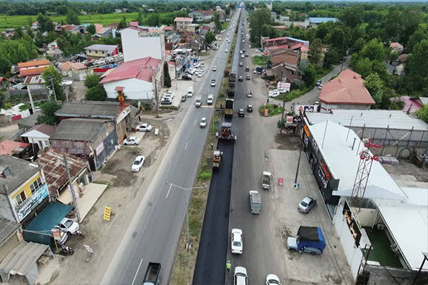۷۰ کیلومتر از مسیرهای کریدوری گیلان امسال آسفالت می‌شود