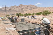 استمرار عملیات اجرایی تقاطع غیرهمسطح بیمارستان خرداد مهدیشهر استان سمنان در روزهای گرم تابستان