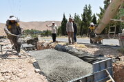 استمرار عملیات اجرایی تقاطع غیرهمسطح بیمارستان خرداد مهدیشهر استان سمنان در روزهای گرم تابستان