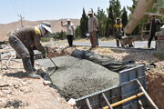 استمرار عملیات اجرایی تقاطع غیرهمسطح بیمارستان خرداد مهدیشهر استان سمنان در روزهای گرم تابستان