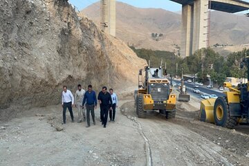 ببینید|بازدید مدیرکل راهداری و حمل و نقل جاده‌ای استان البرز از پروژه احداث کنارگذر پل شهید رئیسی B1