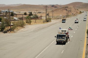 ویدئو|  تداوم اجرای عملیات خط‌کشی محور سربیشه–نهبندان در کریدور راهبردی چابهار–مشهد