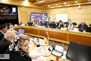 ببینید | نشست مدیرعامل شرکت ساخت و توسعه زیربناهای حمل‌ونقل کشور با هیئت ارمنستانی درخصوص آخرین وضعیت احداث پل دوم مرز نوردوز