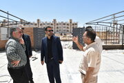 بازدید میدانی مدیرکل راه و شهرسازی استان از روند تکمیل پروژه 968 واحد نهضت ملی مسکن سمنان