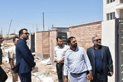بازدید میدانی مدیرکل راه و شهرسازی استان از روند تکمیل پروژه 968 واحد نهضت ملی مسکن سمنان