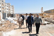 بازدید میدانی مدیرکل راه و شهرسازی استان از روند تکمیل پروژه 968 واحد نهضت ملی مسکن سمنان