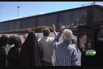 ویدیو/اعزام کاروان‌های اربعین، زائران حضرت اباعبدالله الحسین(ع) از پایانه مسافربری تبریزدر آذربایجان شرقی